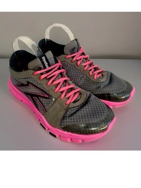 Reebok Women's YourFlex Trainette Running Shoes Gray/Pink Size 10